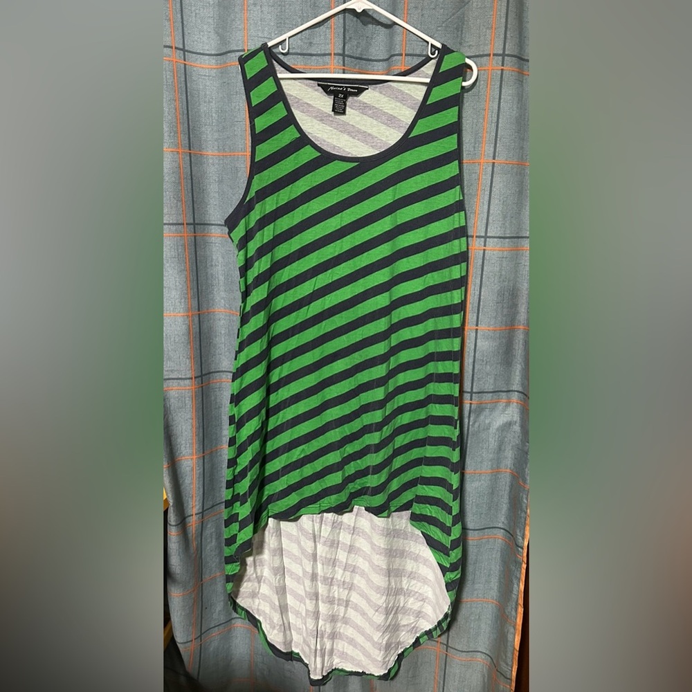 Blue & green dress